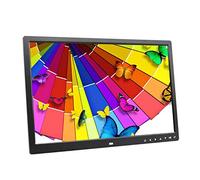 Cornice per foto digitale Cornice per foto da 17 pollici con touch screen IPS Full HD 16: 9 1440x900 - con telecomando a infrarossi - Supporto per scheda USB/SD, regalo nero/bianco