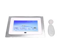 Cornice per Foto Digitale, Cornice per Foto Elettronica 100-240 V 800x480 velocità Regolabile con Controller per Uso Domestico (Spina UE)