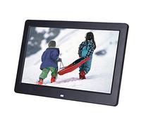 Cornice per foto digitale da 10 pollici, cornice per foto elettronica portatile ultrasottile ad alta definizione, riproduzione fluida, nessun ritardo, funzionamento semplice (Black)