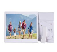 Cornice per foto digitale da 13 pollici 1280 800 HD 16:9 IPS Schermo LCD Cornice elettronica con MP3, schermo pubblicitario, orologio digitale, calendario, slot per scheda SD USB e telecomando, b