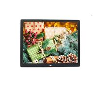 Cornice per foto digitale, display da 15 pollici con slot per schede USB e SD, telecomando, supporta foto, musica e video