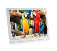 Cornice per foto digitale HD, lettore multimediale pubblicitario con schermo LED da 15 pollici con supporto ad alta definizione risoluzione 1280 * 800 per funzione di allarme calendario, regalo nero