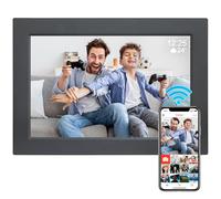 Cornice per foto digitale WiFi da 10,1 pollici con 16 GB di memoria, 1920 * 1200 IPS Touch Screen HD Display Smart Digital Frame, rotazione automatica, condividi foto e video tramite l'app Frameo