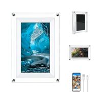 Cornice per foto digitale WiFi da 7 pollici con memoria interna da 4 GB Smart Digital Photo Frames con IPS Touch Screen, cornice digitale per condividere foto o video istantaneamente tramite APP
