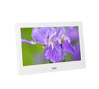 Cornice per foto digitali ad alta definizione da 7 pollici, album elettronico, lettore video LED, materiale ABS ultrasottile a bordo stretto, telecomando a infrarossi, interruttore di temporizzazione