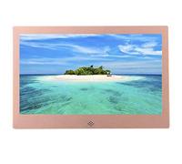 Cornice per foto digitali Cornici digitali HD LED Supporta elettronica Video Musica Calendario Orologio, USB e slot per scheda SD (Rose Gold)