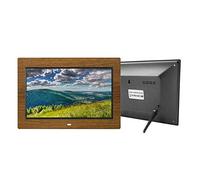 Cornice per foto digitali da 10 pollici, display IPS full HD, macchina pubblicitaria elettronica in legno, adatta a più scene