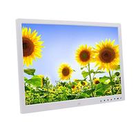 Cornice per foto digitali da 17" - Display HD touch screen a LED IPS ad alta risoluzione 1440 X900, anteprima immagine con rotazione automatica - Lettore pubblicitario a parete 1080P (White 17)