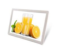 Cornice per Foto Elettronica 17In Fhd Schermo Ips Anteprima Immagine ad Alta Risoluzione 1440X900 Intelligente Elettronico Photo Album con Telecomando,Bianca