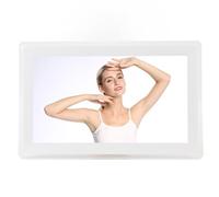 Cornice per Foto Elettronica, Cornice per Foto Digitale HD LCD a Visualizzazione Completa da 15,6 Pollici per la Casa (Spina europea)