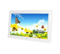 Cornice per foto elettronica da 18,5 pollici 1366768 La macchina pubblicitaria video ad alta risoluzione supporta orologio/calendario digitale multifunzionale (White)