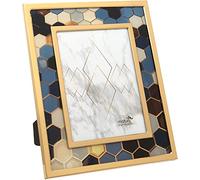 Cornice per foto esagonale multicolore in acciaio inossidabile - 15 x 20 cm