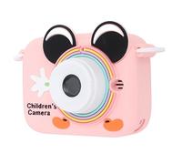 Cornice per foto giocattolo per bambini, aspetto cartone animato, fotocamera per bambini per interni ed esterni (rosa)