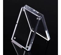 Cornice per foto in acrilico trasparente con chiusura magnetica, espositore per poster da scrivania, per foto paesaggistiche o ritratti, ornamento da scrivania per contenere ricordi preziosi in casa