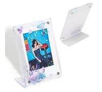 Cornice per Foto in Acrilico Trasparente, Cornice per Foto da Tavolo a Forma di L Cornice Magnetica in Acrilico per Foto da 3 Pollici, Schede di Film, Promemoria, (Cavalluccio