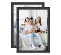Cornice per foto in legno A5(15x21cm),cornici per certificati neri con vetro perspex per esposizione a parete orizzontalmente o verticalmente nella della camera da letto del soggiorno,set di 2