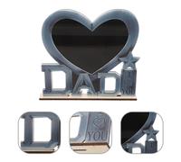 Cornice per foto in metallo I Love Dad a forma di cuore per regalo per la festa