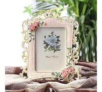 Cornice per foto in resina rosa per matrimonio studio fotografico cornice per foto idilliaca decorazione familiare 6 pollici-10,1 * 15,1 cm A