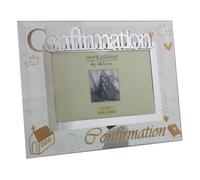 Cornice Per Foto In Vetro 6 X 4 Lettere In Vetro Glitter - Conferma