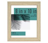 Cornice per foto MCS Studio Gallery 8x10, effetto legno naturale, verticale e orizzontale, da appendere alla parete e cavalletto per esposizione
