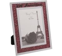 Cornice per foto per 40° anniversario di matrimonio, con strass rossi e specchio, idea regalo