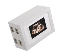 Cornice per foto per neonati, 5 cornici pieghevoli con sonogramma per la cameretta dei bambini, soluzione compatta per riporre le foto della scuola materna