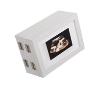 Cornice per foto per neonati, 5 cornici pieghevoli con sonogramma per la cameretta dei bambini, soluzione compatta per riporre le foto della scuola materna