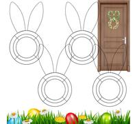 Cornice per ghirlande primaverili | Dettagli decorativi per Pasqua | Set di 4 strutture per ghirlande fai da te | per casa, ufficio, giardino, porta principale, portico, balcone, interno e