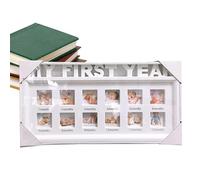 Cornice per il anno del bambino, cornice per foto del anno, cornice per foto da 12 mesi, cornice per foto della cameretta dei bambini, con lettere, ricordo di decorazione di compleanno per