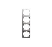 CORNICE PER INTERRUTTORE BUSCH-JAEGER cornice di copertura 4 unità, Compatibile con dispositivi modulari serie alpha