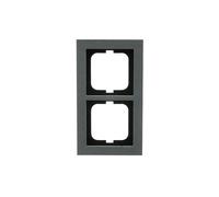 CORNICE PER INTERRUTTORE DOPPIO BUSCH-JAEGER 1722-298, Busch-Jaeger, Grigio