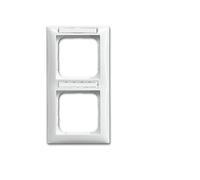 CORNICE PER INTERRUTTORE DOPPIO BUSCH-JAEGER 1722 NSK-914 - Dimensioni 81 mm x 152 mm x 12 mm, Peso 34.5 g, Certificazioni RoHS