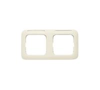 CORNICE PER INTERRUTTORE DOPPIO BUSCH-JAEGER cornice di copertura 2-fach, Dispositivi Busch-Duro 2000 SI, Crema
