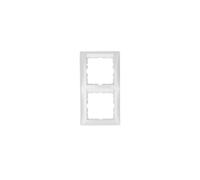 CORNICE PER INTERRUTTORE DOPPIO HAGER Berker 2f. pws/gl con campo per etichetta 10128919