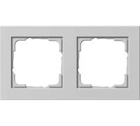 CORNICE PER INTERRUTTORE GIRO Gira di copertura doppia E2 Grigio 021237