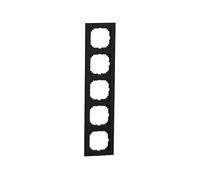 CORNICE PER INTERRUTTORI A 5 POSTI MERTEN & STORCK MEG4050-3603 nero opaco 93x375x14 mm