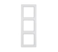 CORNICE PER INTERRUTTORI BERKEL Berker bianca polare, con 3 posti 10136089