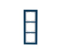 CORNICE PER INTERRUTTORI BUSCH-JAEGER 1723-228, Moduli Busch-Jaeger piattaforma 63, Bianco, Blu