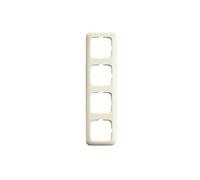 CORNICE PER INTERRUTTORI BUSCH-JAEGER Abdeckrahmen 4-fach, Busch-Duro 2000 SI, Bianco, Crema
