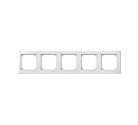 CORNICE PER INTERRUTTORI E PRESE MERTEN & STORCK 5 moduli bianca Merten 462519 - 80,5x365,3x10,1 mm