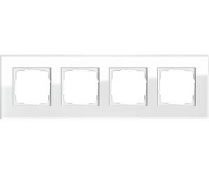 CORNICE PER INTERRUTTORI GIRO 4-fachRahmen, Moduli e prese della serie Gira Esprit, Bianco