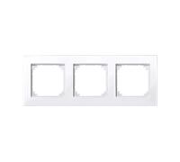 CORNICE PER INTERRUTTORI MERTEN & STORCK MPLAN, Moduli interruttori e prese standard compatibili Merten, Bianco