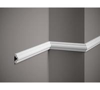 Cornice per parete Boiserie conf. da 10 mt profilo decorativo 3D in polimero duro bianco - verniciabili - Montaggio facile - Prezzo al mt Euro 6,62 - asta da 2 mt(MD002)