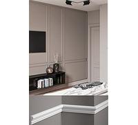 Cornice per parete Boiserie conf. da mt 10- profilo decorativo 3D in polimeri duri - verniciabili - Prezzo al mt 6,60- aste da 2mt (MD325)