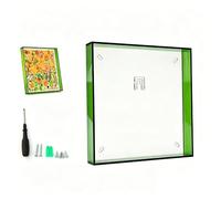 Cornice per Pittura a Olio acrilica con Kit di Montaggio, Decorazione Protettiva per Cornice con Gancio Posteriore e Materiale di Installazione per casa, Studio(Emerald Green,55 * 55 * 5cm)