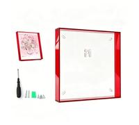 Cornice per Pittura a Olio acrilica con Kit di Montaggio, Decorazione Protettiva per Cornice con Gancio Posteriore e Materiale di Installazione per casa, Studio(Ruby Red,45 * 65 * 5cm)