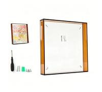 Cornice per Pittura a Olio acrilica con Kit di Montaggio, Decorazione Protettiva per Cornice con Gancio Posteriore e Materiale di Installazione per casa, Studio(Tea Brown,55 * 75 * 5cm)
