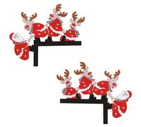 Cornice per porta, divertente stile fattoria, in legno, 2 pezzi, decorazione per il bagno, il corridoio, l'ingresso, la parte anteriore, l'esterno, Natale, la stanza, la casa,