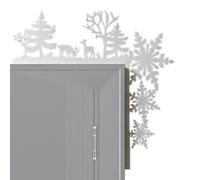Cornice per porta superiore natalizia, decorazioni per porta natalizie in legno | Divertente ornamento per il telaio della porta superiore - Cartelli da parete natalizi per decorazioni natalizie per l