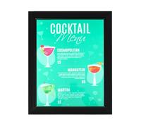 Cornice per poster a LED A3/A4, 40 x 50 cm, display promozionale, montaggio a parete, per negozio, bar, 18 W, risparmio energetico, 10000 K, bianco freddo, telaio in alluminio con vetro acrilico